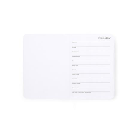 Agenda 16 mesi 2027 settimanale fotografica Legami Small con notebook Teddy Bear Cherry Pink - 2