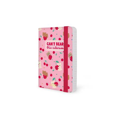 Agenda 16 mesi 2027 settimanale fotografica Legami Small con notebook Teddy Bear Cherry Pink - 4