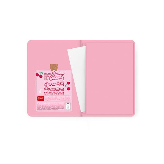 Agenda 16 mesi 2027 settimanale fotografica Legami Small con notebook Teddy Bear Cherry Pink - 6