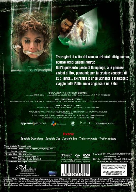 Three Extremes (DVD) di Park Chan-Wook,Fruit Chan,Takashi Miike - DVD - 2