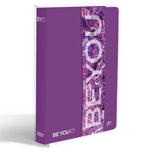 Cartoleria Diario scolatisco 12 mesi datato (settembre 2026-Agosto 2027) Beyou Color Standard Easy- Purple Giochi Preziosi