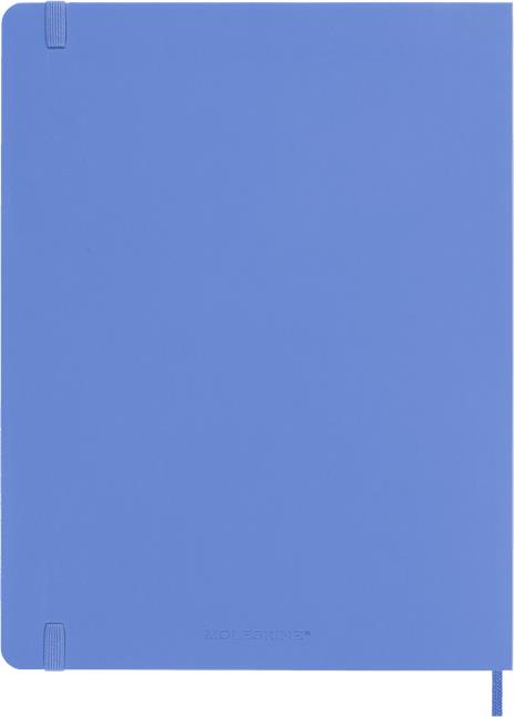 Taccuino Moleskine a pagine bianche X-Large copertina morbida Hydrangea. Blu - 5