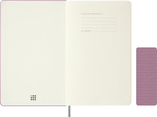 Taccuino Moleskine grande bianco  Copertina rigida  Rosa Majestic - 3
