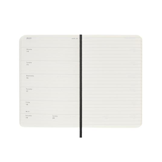 Agenda settimanale con spazio per note 12 mesi, 2025 Moleskine, Pocket, Copertina morbida, Nero - 9 x 14 cm - 3