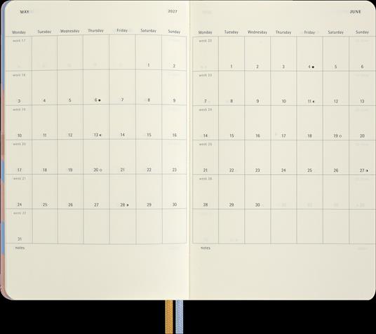 Agenda Moleskine settimanale 12 mesi Alice - 9