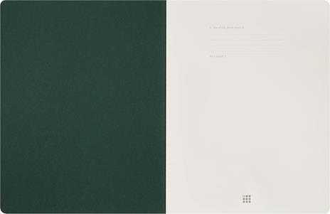 Taccuino a pagine bianche, verde Moleskine Student cahier - XXL - 4