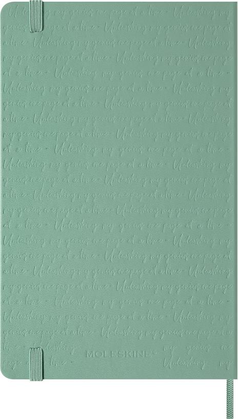 Taccuino Moleskine grande a righe  Copertina rigida  Verde Sage - 2