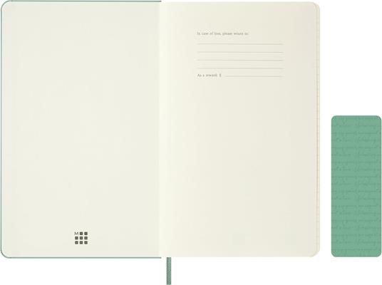 Taccuino Moleskine grande a righe  Copertina rigida  Verde Sage - 3