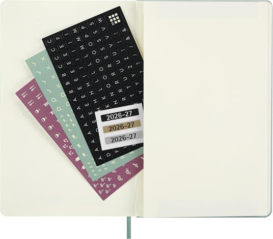 Agenda Moleskine 18 mesi settimanale notebook large verde rigida - 6