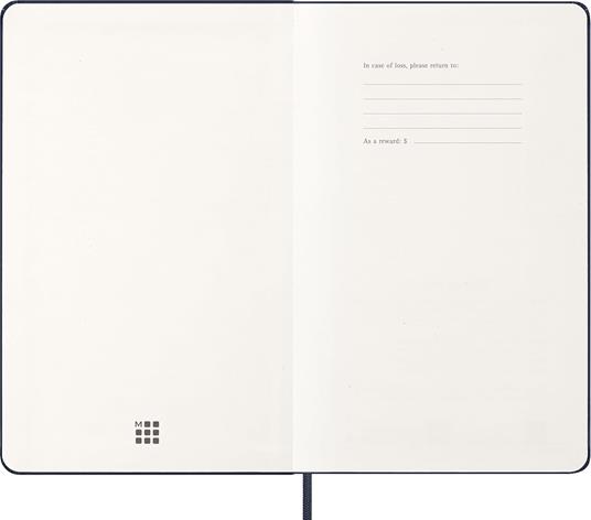 Agenda Moleskine 12 mesi giornaliera large blu rigida - 2