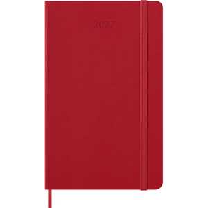 Cartoleria Agenda Moleskine 12 mesi giornaliera large rossa rigida Moleskine