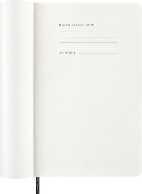 Agenda Moleskine 2027 12 mesi mensile large nera morbida - 2