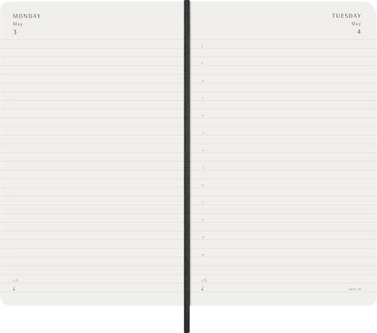Agenda Moleskine 18 mesi giornaliera large nera morbida - 6