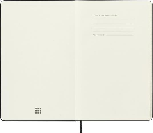 Agenda Moleskine 18 mesi settimanale notebook large nera rigida - 3