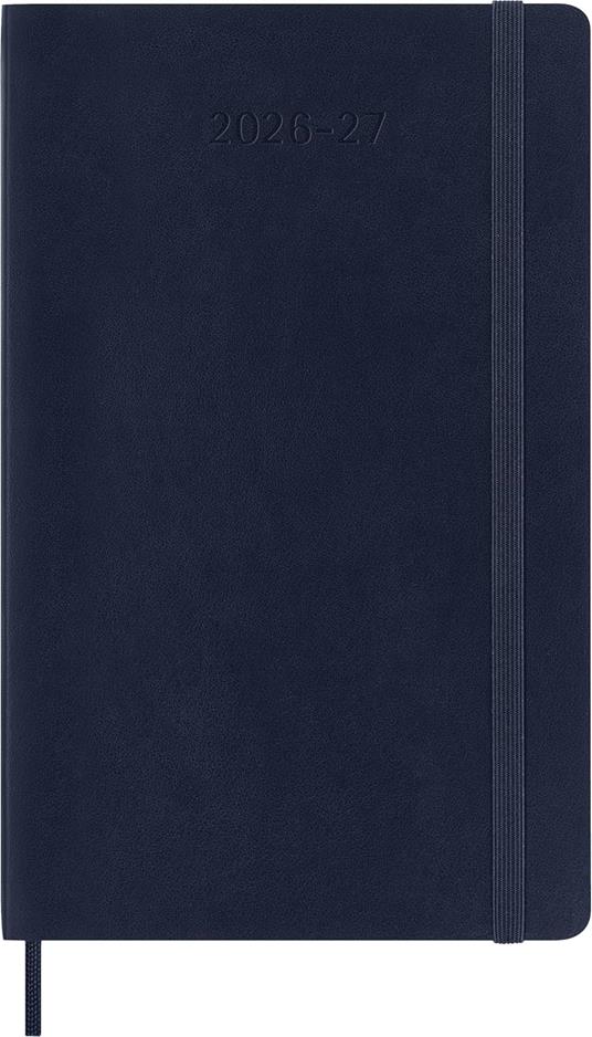 Agenda Moleskine 18 mesi settimanale notebook large blu morbida - 2