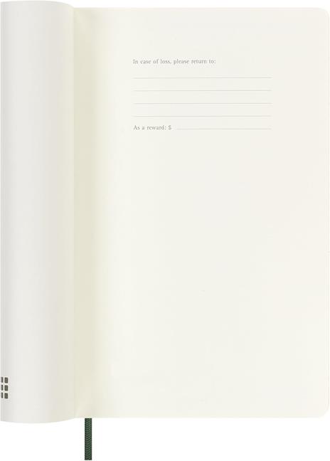 Agenda Moleskine 18 mesi settimanale notebook large verde morbida - 3