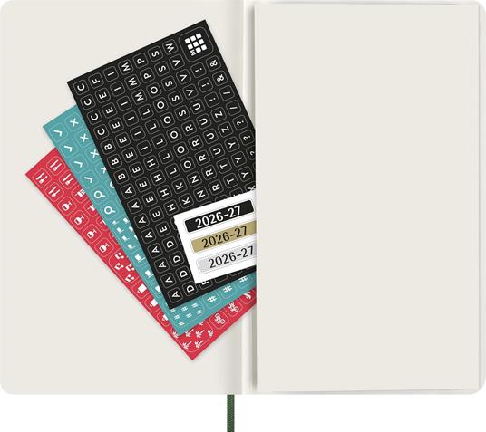 Agenda Moleskine 18 mesi settimanale notebook large verde morbida - 6