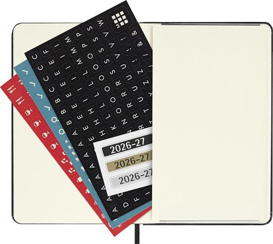 Agenda Moleskine 18 mesi settimanale notebook pocket nera rigida - 6