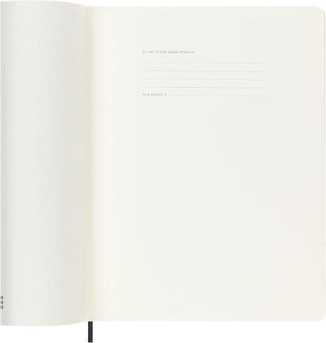 Agenda Moleskine 18 mesi settimanale notebook XL nera morbida - 2