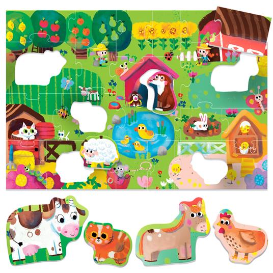 Maxi Shaped Puzzle Farm - puzzle della fattoria - 2