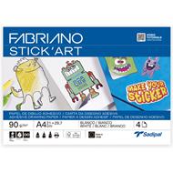Carta adesiva da disegno Fabriano FSC pochette  Bianca  4sh -A4