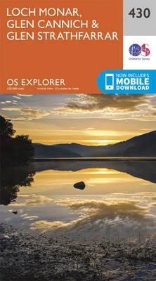 Loch Monar, Glen Cannich and Glen Strathfarrar - Ordnance Survey - cover