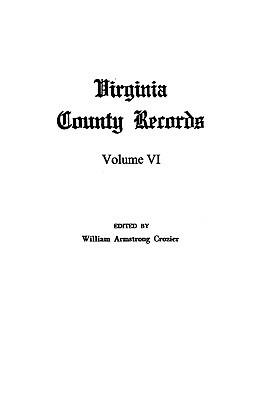 Virginia County Records - William A Crozier - cover