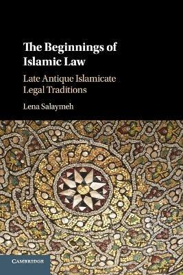 The Beginnings of Islamic Law: Late Antique Islamicate Legal Traditions - Lena Salaymeh - cover