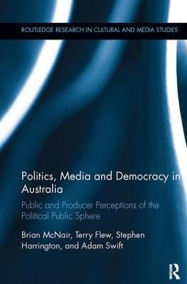 Politics, Media and Democracy in Australia: Public and Producer Perceptions of the Political Public Sphere - Brian McNair,Terry Flew,Stephen Harrington - cover