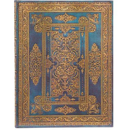 Agenda Diario a copertina rigida, Ultra, Design di Lusso, Blu Lussuoso, a righe
