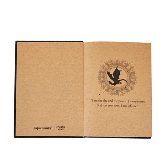 Diario Fourth Wing, copertina rigida, Midi, a righe - 12 x 18 cm - 4