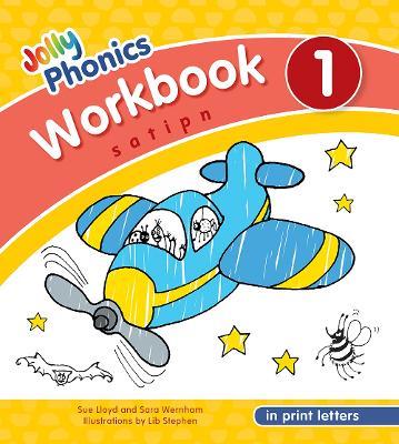 Jolly Phonics Workbook 1: In Print Letters (American English edition) - Sue Lloyd,Sara Wernham - cover