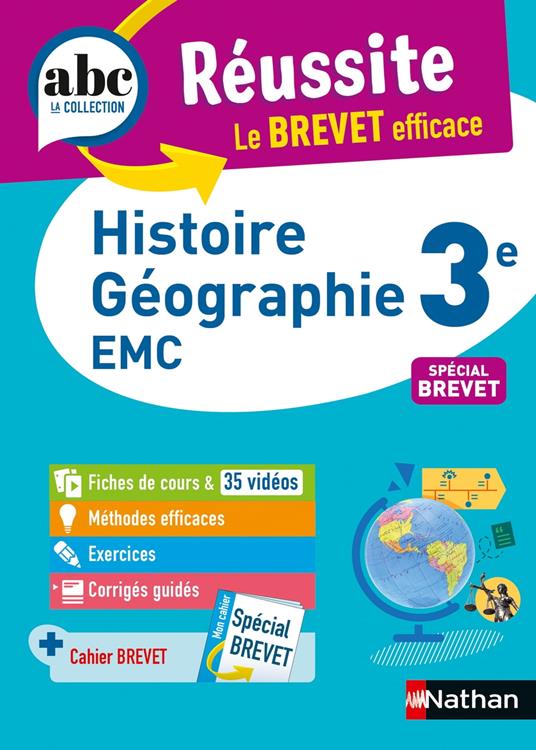 Histoire-Géographie-EMC (Enseignement moral et civique) 3e - ABC Réussite - Le Brevet efficace - Cours, Méthode, Exercices - Brevet 2027 - EPUB