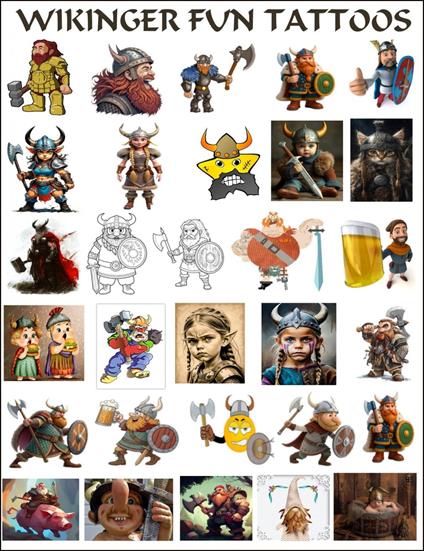 194 Wikinger Fun Tattoos.