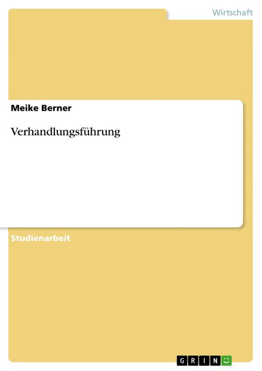 Verhandlungsführung