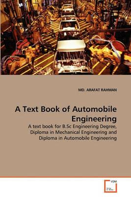 A Text Book of Automobile Engineering - MD Arafat Rahman - cover