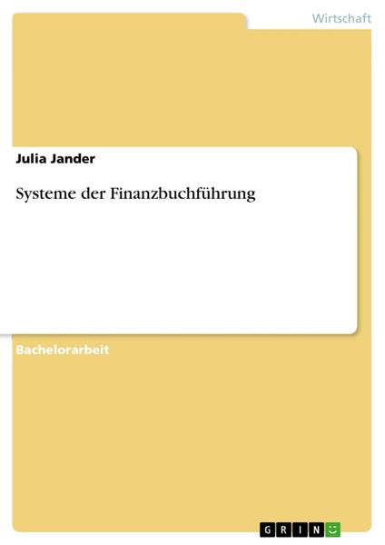 Systeme der Finanzbuchführung