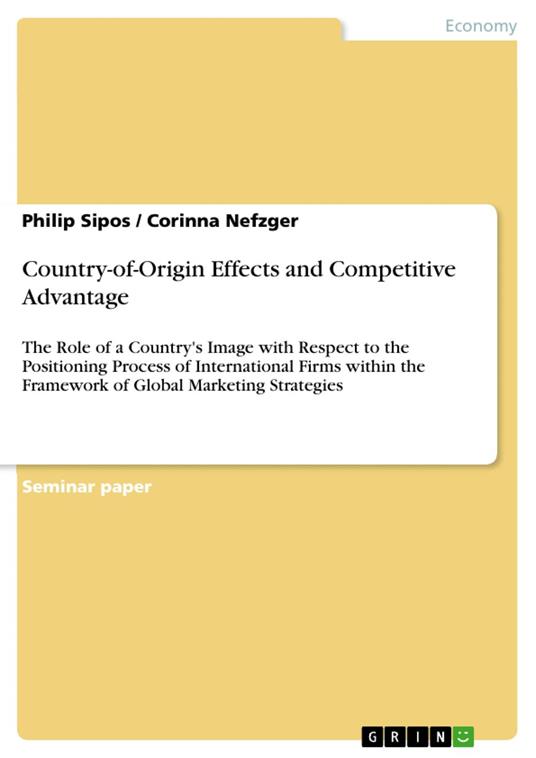 Country-of-Origin Effects and Competitive Advantage