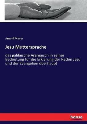 Jesu Muttersprache: das galilaische Aramaisch in seiner Bedeutung fur die Erklarung der Reden Jesu und der Evangelien uberhaupt - Arnold Meyer - cover