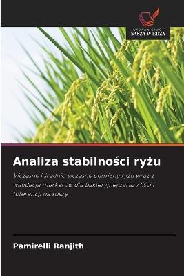 Analiza stabilności ryżu - Pamirelli Ranjith - cover
