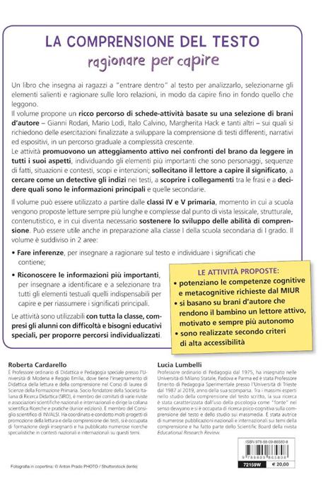 La comprensione del testo. Attività su brani d'autore per le classi IV e V primaria - Roberta Cardarello,Lucia Lumbelli - 8