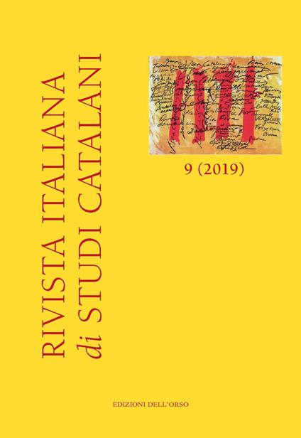 Rivista italiana di studi catalani (2019). Vol. 9 - copertina
