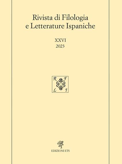 Rivista di filologia e letterature ispaniche (2023). Vol. 26 - copertina