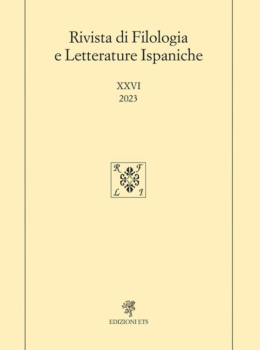 Rivista di filologia e letterature ispaniche (2023). Vol. 26 - copertina