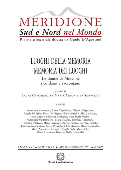 Meridione (2021). Vol. 2: Luoghi della memoria, memoria dei luoghi. Le donne di Morcone ricordano e raccontano (Aprile-Giugno). - copertina