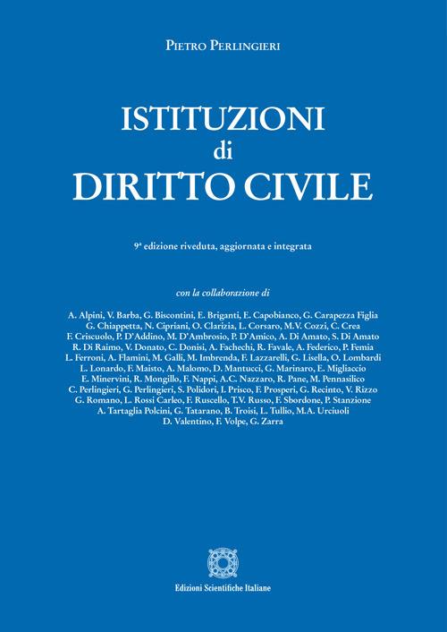 Istituzioni di diritto civile - Pietro Perlingieri - copertina