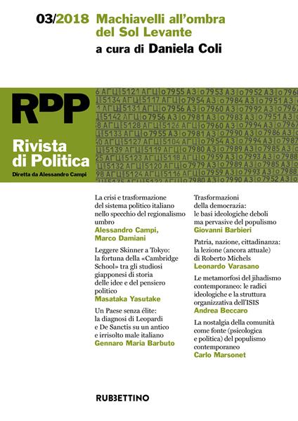 Rivista di politica (2018). Vol. 3 - Daniela Coli - ebook