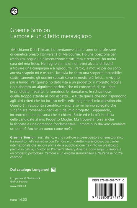 L'amore è un difetto meraviglioso - Graeme Simsion - 2