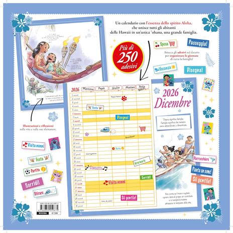 Calendario Famiglia Stitch Ohana Means.. - 2