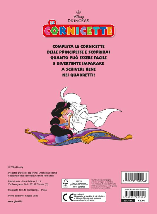 Colori in festa. Le cornicette. Disney Princess. Ediz. a colori - Walt Disney - 2